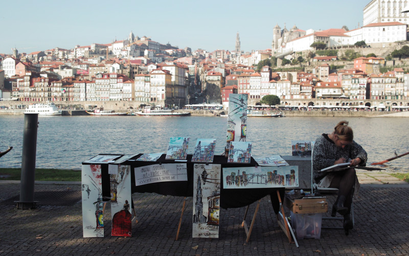 Rundreise durch Portugal – Porto Hafen