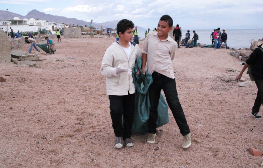 Sustainable Tourism Beach Clean up in Dahab